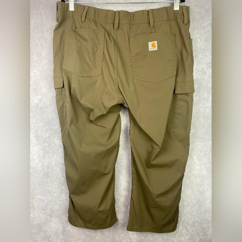 Carhartt Cargo Pants Womens Plus Size 16 Cropped Bermuda Straight fit - Picture 2 of 11